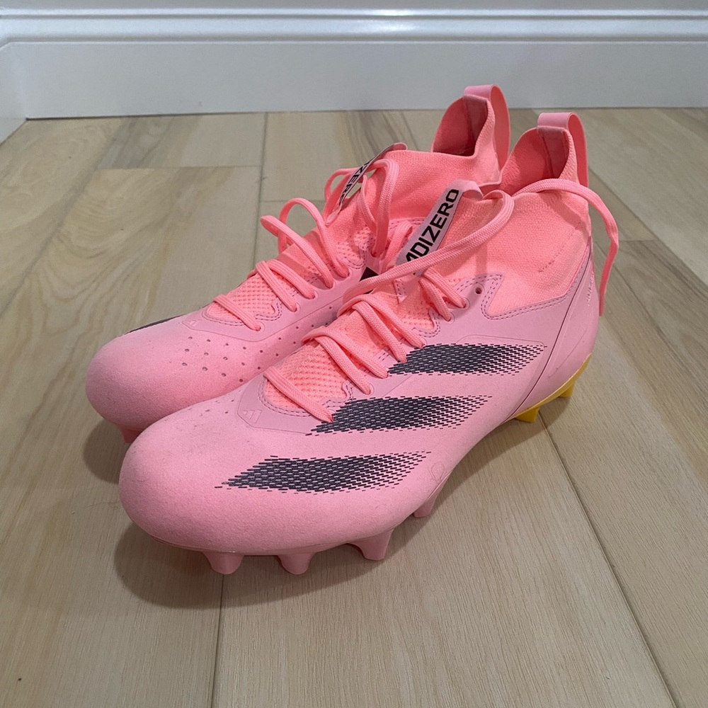 Adidas House Adizero Impact + Pink Spark Football Cleats IF1567 Men’s Size 10.5